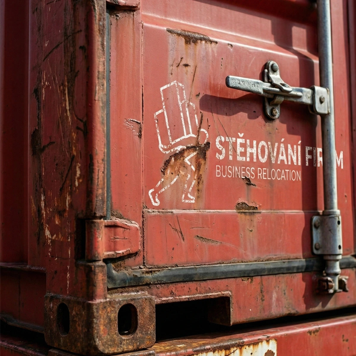 Detail námořního kontejneru